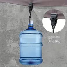 Conjunto De Clipes E Mosquetão Para Barraca , Braçadeiras Reforçadas À Prova De Vento Fixação De Dossel Rainfly , Uso Ex