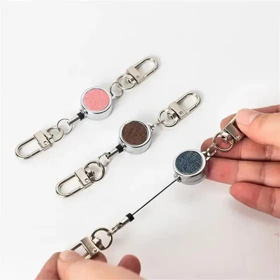 Cordão para Crachá, Clipe para Chaveiro, Porta-Crachá, Suporte Retrátil para Crachá, Fivela para Crachá de Peito, Suport