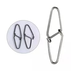 DNDYUJU 50-100PCS Pino De Diamante De Aço Inoxidável Pesca Giratória Snap Isca De Pin Conector De Acessórios