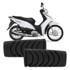 Borracha Estribo Biz 100 125 Pop 100 Drean Par Motobor Apoio Pé Alta Durabilidade