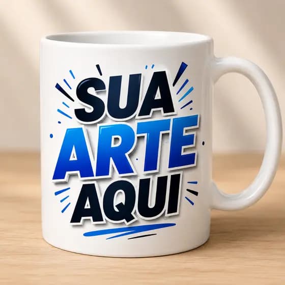 Caneca Personalizada 325ml Com Sua Foto Logo e Texto