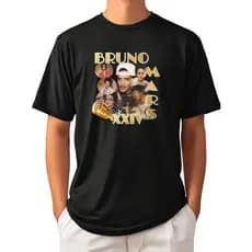 Camiseta Camisa Bruno Mars 100% Algodão