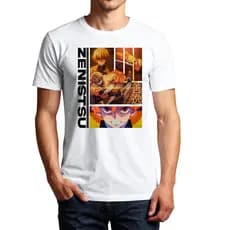 Camiseta Camisa Zenitsu Agatsuma Branca