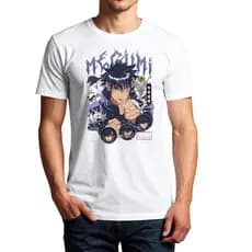 Camiseta Camisa Megumi Jujutsu Branca