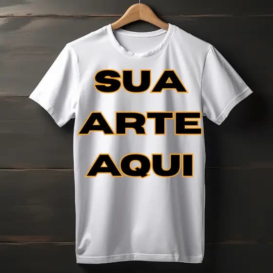 Camiseta Camisa Unisexx com sua Foto Logo e Texto