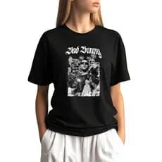 Camiseta Camisa Bad Bunny Feminina Algodão