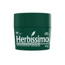 Desodorante Antitranspirante Herbíssimo Tradicional 55g Suave Hidrata 48h Proteção