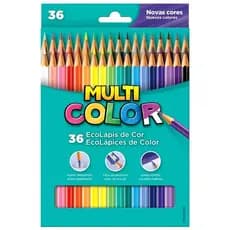 Lápis de Cor Ecolápis Multicolor Super 24 ou 36 Cores
