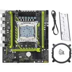 Placa Mãe Soyo X99 Classic D3 D4 P4 – Espelho Traseiro / Cabo SATA / Suporte de Cooler