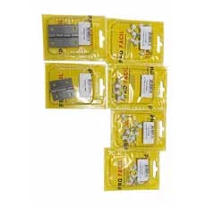 Kit Completo Pro Fácil Ferragens – Dobradiças, Pregos Fixa Fio e Rebites de Repuxo | Diversos Modelos e Medidas