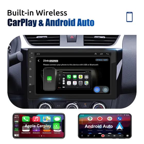 Central Multimídia ESSGOO 7 ou 10 Polegadas Para Carros CarPlay Android Reprodutor MP5-AR7001 Com GPS