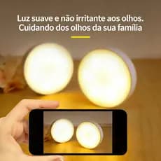 Luz circular inteligente de indução corporal humana luz magnética noturna automática
