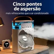 Ventilador de humidificação de pulverização de refrigeração luz soa vento forte