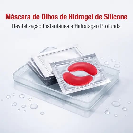 Máscara para olhos Hidrogel Hidratante Reduz Inchaço Olheiras Absorção Rápida Portátil para Viagem
