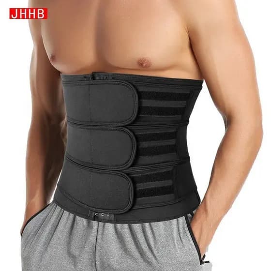 Cinta Modeladora de Neoprene JHHB para Homens, Cinta de Treino para Sauna, Cinta Redutora de Cintura para Perda de Peso