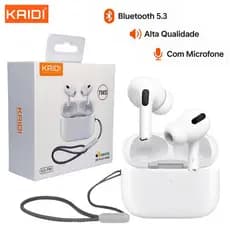 Fone Sem Fio Bluetooth KAIDI Som Premium Com Cancelamento De Ruído E Bateria Ate 40H