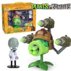 Plants Vs Zombies Peashooter Zombie Game Figura de Silicone Macia Presente de Aniversário para Brinquedo Infantil