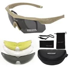 Óculos Táticos com Armação para Miopia para Homens, Esportes ao Ar Livre, Airsoft, Caça, Caminhada, Militar, Tiro, Óculo