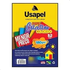Papel Criativo Neon, Usapel, 5 Cores, 32 Folhas, A4, 21x29,7 cm