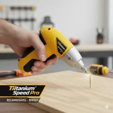 Parafusadeira Elétrica Titanium Speed Pró Bivolt C/ 11 Bits