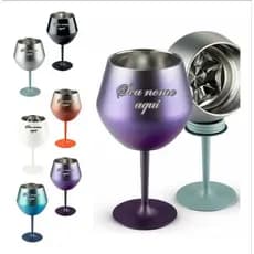 Taça/ Copo 2 em 1 Cocktail Personalizada, Nome, Logo