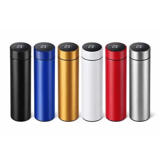Garrafa Térmica Inteligente LED SMART CUP 500ml/ Display Digital/ Inox/ quente e frio