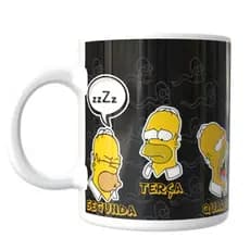 Caneca Personalizada 325ml  Homer Simpson segunda a Domingo