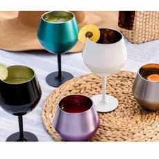 Taça Térmica Copo Prismática Cocktail 2 em 1 Drinks 414ml