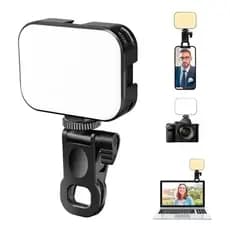 Luz Led De Preenchimento Kit 2 Unidades RGB Para Celular Notebook Foto Vídeo Live Reunião Suporte USB Luz Fria Quente