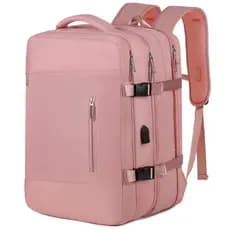 Mochila Executiva Expansível 27-40L Impermeável Reforçada com Porta USB para Notebook Viagem Trabalho Escola