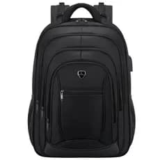 Mochila Grande Reforçada Impermeável com Alça de Aço Unissex para Notebook 17” Trabalho Viagem Escolar Anti-Roubo