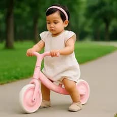 Bicicleta Presente Infantil Sem Pedal Rosa Bike Aprender Andar Criança  Brinquedo Andador Passeio