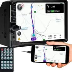 Central Multimídia Universal Mp5 2 Din 7 C/ Espelhamento Via Cabo Mp5 Soundfy Tela Capacitiva