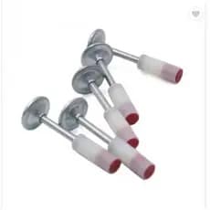 250 Peças De Pistola De Pregos Manual De Aço Para Concreto, Pregos Redondos De 27 Mm Ferramenta
