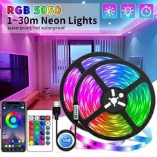 Liquidação Preço Fita LED 3535/5050 SUPER LED ULTRA RGB 5M/20M/30M 12V LEDS FITA + CONTROLE + FONTE | 16 CORES IP20