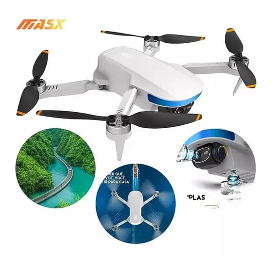 S6S Drone Mini Com 2 Baterias 2 Cameras Gps 5g Brushless S6s