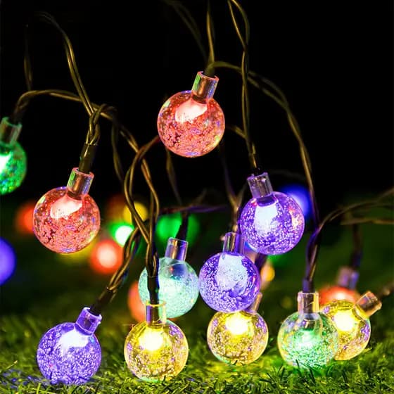 Liquidação Preço RGB Cordão Varal 40 Leds Bolinha Cristal 10m 110v