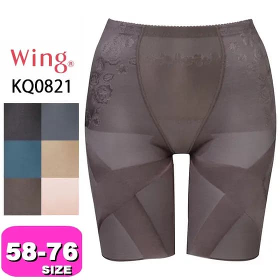 Diretamente do Japão [Wing Wacoal] Cinta Modeladora Longa [Calça Modeladora] KQ0821 Cinta Feminina Longa com Cruzamento