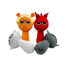 Brinquedo de Pelúcia Sprunki Incredibox Boneca de Pelúcia Cantora Oren Wenda Brinquedo de Pelúcia de Jogo de Desenho A