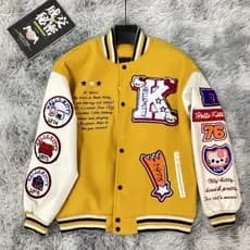 Primavera outono americano Retro High street na moda jaqueta casal uniforme de beisebol das mulheres dos homens street W