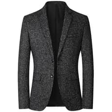 2025 jaqueta masculina Blazer terno casual primavera estilo fino de meia-idade único ocidental topo casual ocidental pai
