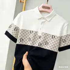 Camisa Polo Masculina Para Roupas Masculinas Negócios Estilo Casual Minimalistas Topos Oversized Padrão Retro Ao Ar Livr