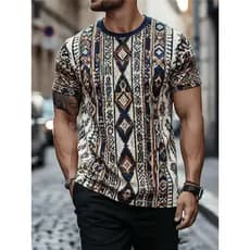 Camiseta Masculina Para Roupas Masculinas Casual Esporte Topos Impresso De Manga Curta Camisetas Verão Street wear 15