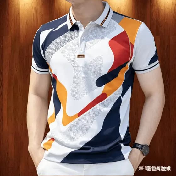 Camisa Polo Masculina Para Roupas Masculinas Negócios Estilo Casual Minimalista Topos Oversized Retro Padrão Ao Ar Livre