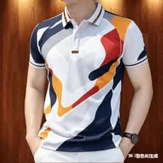 Camisa Polo Masculina Para Roupas Masculinas Negócios Estilo Casual Minimalista Topos Oversized Retro Padrão Ao Ar Livre