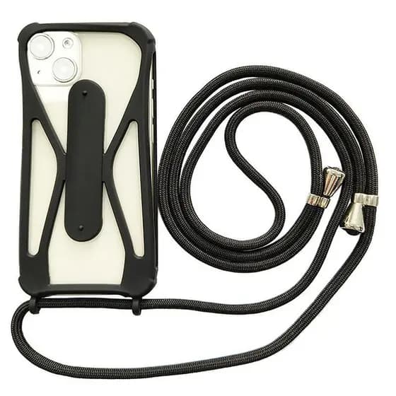 Cordão Com Capa Universal de Silicone Para Pendurar, alça esportiva, suporte Anti-Perda