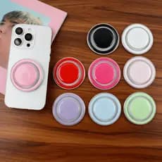 Suporte Magnético Ajustável para Celular Grip Colorido em Anel