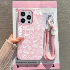 Capa Capinha Para iPhone 17 Air 16 15 14 Plus 13 12 11 Pro Max 16e Fosco Silicone Anti-Impacto Com Cordão