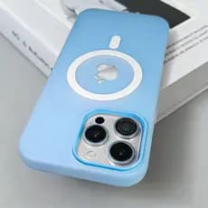 Magnetic Capa Capinha Para iPhone 16 15 14 Plus 13 12 11 Pro Max Carga Sem Fio Normal Fosco Silicon Logotipo Metal Livre