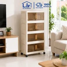 Armário Organizador Magnético Dobrável Empilhável com Rodas Multifuncional para Cozinha Banheiro Quarto